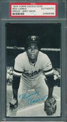 Rod Carew [Proof Grey Back] Baseball Cards 1974 Topps Deckle Edge Prices