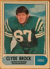 Clyde Brock Football Cards 1968 O Pee Chee CFL Prices