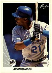 Alvin Davis #35 Baseball Cards 1990 Leaf Prices