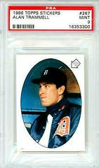 Alan Trammell #267 Baseball Cards 1986 Topps Stickers Prices
