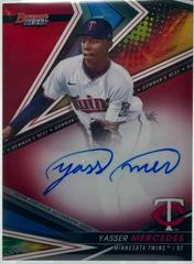 Yasser Mercedes [Red] #B22-YME Baseball Cards 2022 Bowman's Best of Autographs Prices