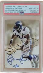 Shannon Sharpe [Blue] Football Cards 1998 Skybox Premium Autographics Prices