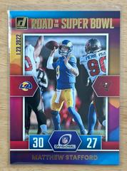 Matthew Stafford #DR-MS Football Cards 2022 Panini Donruss Road to the Super Bowl Divisional Round Prices