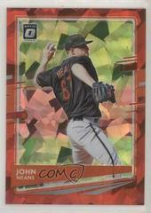 John Means [Red Cracked Ice] #189 Baseball Cards 2020 Panini Donruss Optic Prices