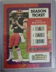Baker Mayfield [Stardust] Football Cards 2021 Panini Contenders Prices