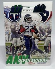 Derrick Henry [Green] #AGS-8 Football Cards 2023 Panini Prestige Any Given Sunday Prices