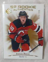 Dawson Mercer [Gold] Hockey Cards 2021 SP Prices