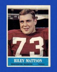 Riley Mattson Football Cards 1964 Philadelphia Prices