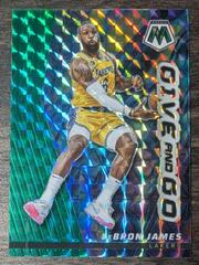 LeBron James [Green] Basketball Cards 2022 Panini Mosaic Give and Go Prices