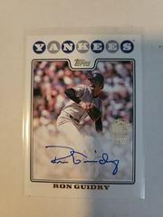 Ron Guidry #08FF-RG Baseball Cards 2023 Topps Archives 2008 Fan Favorites Autographs Prices