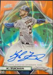 Kyle Tucker [Orange Galactic] #CCA-KT Baseball Cards 2022 Topps Cosmic Chrome Autographs Prices
