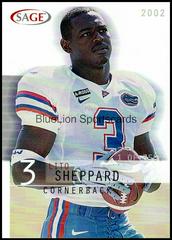 Lito Sheppard #36 Football Cards 2002 Sage Prices