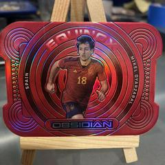 Mikel Oyarzabal [Red Flood] #16 Soccer Cards 2022 Panini Obsidian Equinox Prices