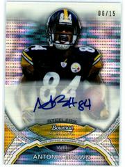 Antonio Brown [Pulsar Refractor] #BSAABR Football Cards 2011 Bowman Sterling Autograph Prices