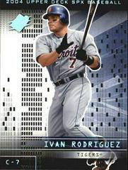 Ivan Rodriguez #93 Baseball Cards 2004 Spx Prices