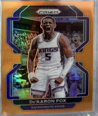 De'Aaron Fox [Orange Prizm] #148 Basketball Cards 2021 Panini Prizm Prices