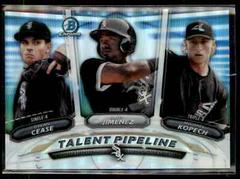 Michael Kopech, Eloy Jimenez, Dylan Cease Baseball Cards 2018 Bowman Talent Pipeline Chrome Prices