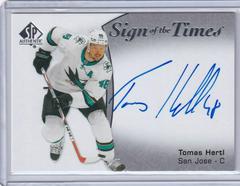 Tomas Hertl Hockey Cards 2021 SP Authentic Sign of the Times Autographs Prices