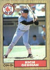 Rich Gedman #137 Baseball Cards 1987 O Pee Chee Prices