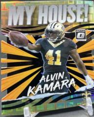 Alvin Kamara [Black Pandora] #MH-16 Football Cards 2021 Panini Donruss Optic My House Prices