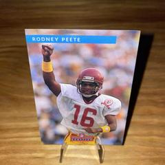 Rodney Peete #10 Football Cards 1992 Pro Line Profiles Prices