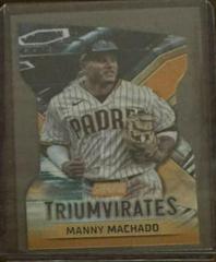 Manny Machado [Orange] #T-9 Baseball Cards 2023 Stadium Club Triumvirates Prices