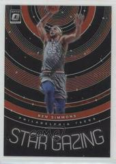 Ben Simmons [Red] #6 Basketball Cards 2019 Panini Donruss Optic Star Gazing Prices