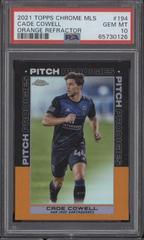 Cade Cowell [Orange Refractor] Soccer Cards 2021 Topps Chrome MLS Prices