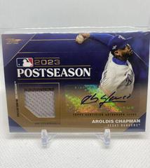 Aroldis Chapman [Gold] Baseball Cards 2024 Topps Postseason Performance Autograph Relic Prices