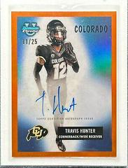 Travis Hunter [Orange] #55B-TH Football Cards 2023 Bowman Chrome University 1955 Autographs Prices