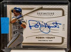 Robin Yount #LAC-RY Baseball Cards 2023 Topps Definitive Legendary Autograph Collection Prices