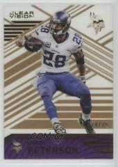 Adrian Peterson [Bronze] #39 Football Cards 2016 Panini Clear Vision Prices