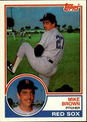 Mike Brown Baseball Cards 1983 Topps Traded Prices