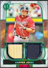 Chipper Jones [Green] Baseball Cards 2022 Topps Tribute Dual Relics Prices