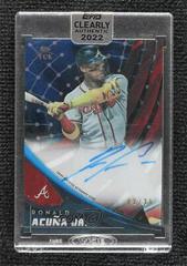 Ronald Acuna Jr. [Blue] #TEK-RA Baseball Cards 2022 Topps Clearly Authentic Tek Autographs Prices