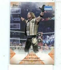 AJ Styles [Orange] Wrestling Cards 2020 Topps WWE Undisputed Prices