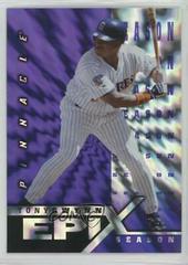 Tony Gwynn [Season Purple] #E9 Baseball Cards 1998 Pinnacle Epix Prices