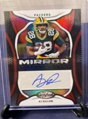 AJ Dillon [Red] #MS-AD Football Cards 2022 Panini Certified Mirror Signatures Prices