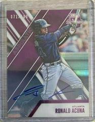 Ronald Acuna [Autograph Aspirations Purple] #31 Baseball Cards 2017 Panini Elite Extra Edition Prices