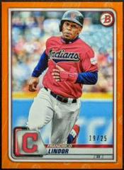 Francisco Lindor [Orange] #4 Baseball Cards 2020 Bowman Prices
