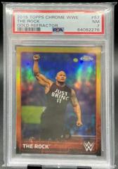 The Rock [Gold] Wrestling Cards 2015 Topps Chrome WWE Prices