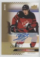 Donovan Sebrango [Signature] Hockey Cards 2022 Upper Deck Team Canada Juniors Prices