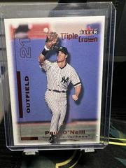 Paul O'Neill [Red] #100 Baseball Cards 2001 Fleer Triple Crown Prices