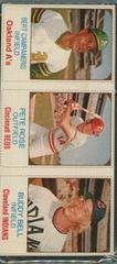 Bert Campaneris, Pete Rose [Hand Cut Panel] Baseball Cards 1975 Hostess Prices