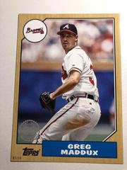 Greg Maddux [5x7 Gold] #T87-20 Baseball Cards 2022 Topps 1987 Prices