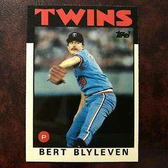 Bert Blyleven #445 Baseball Cards 1986 Topps Tiffany Prices