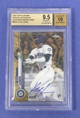 Kyle Lewis [Gold Wave Refractor] #RA-KL Baseball Cards 2020 Topps Chrome Rookie Autographs Prices