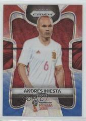Andres Iniesta [Red & Blue Wave] Soccer Cards 2018 Panini Prizm World Cup Prices