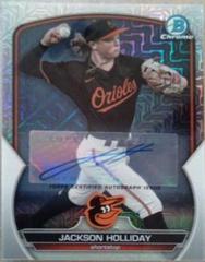 Jackson Holliday [Mega Box Mojo Autograph Refractor] #BCP-227 Baseball Cards 2023 Bowman Chrome Prospects Prices