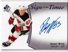 Jesper Bratt #SOTT-JB Hockey Cards 2021 SP Authentic Sign of the Times Autographs Prices